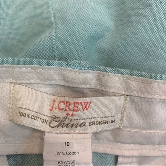 J. Crew light blue chino broken in shorts Sz 10 - Picture 4 of 9